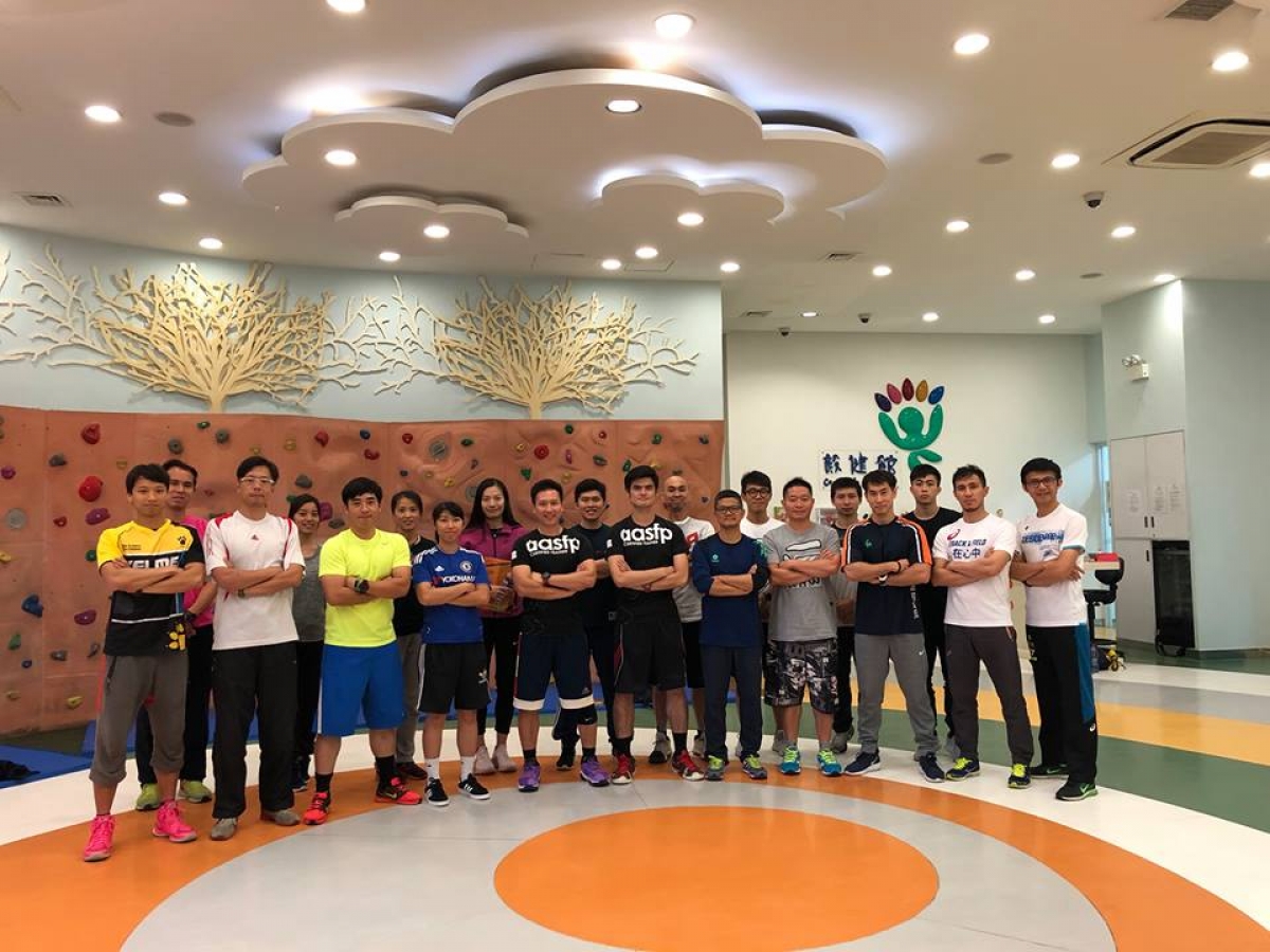 上星期六AASFP應澳門大學邀請舉辦 中學生體適能訓練 課程!